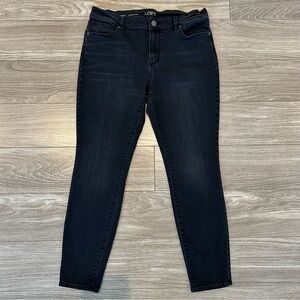 LOFT 12p black Jean legging/ super skinny jegging